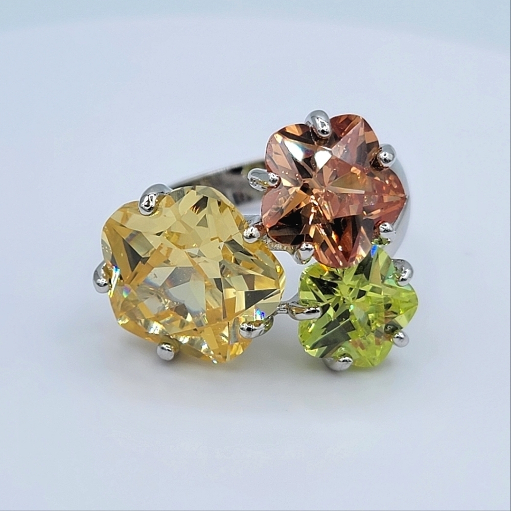 Floral Crystal Ring Park Lane #2348